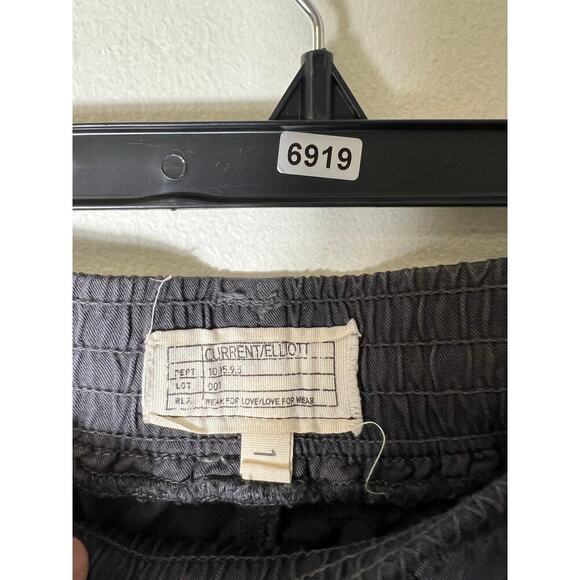 Womens Current/Elliot Black Drawstring Wide Leg Sweatpants Sz M - Picture 3 of 3